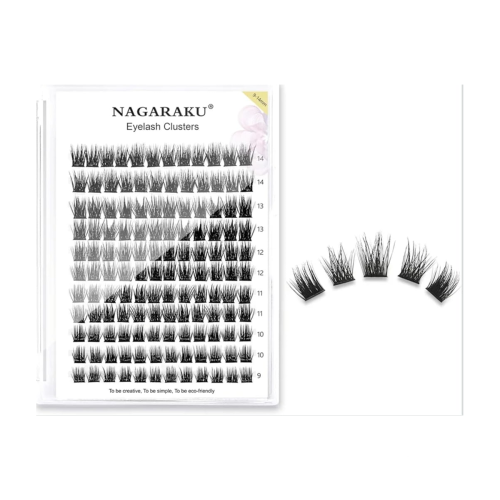 Rzęsy Bondingowe Nagaraku MIX 9–14 mm – 132 kępki