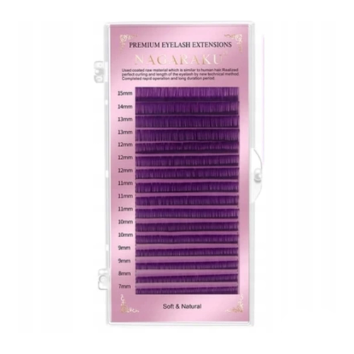 Rzęsy Nagaraku Premium Fiolet mix 7-15 0.07